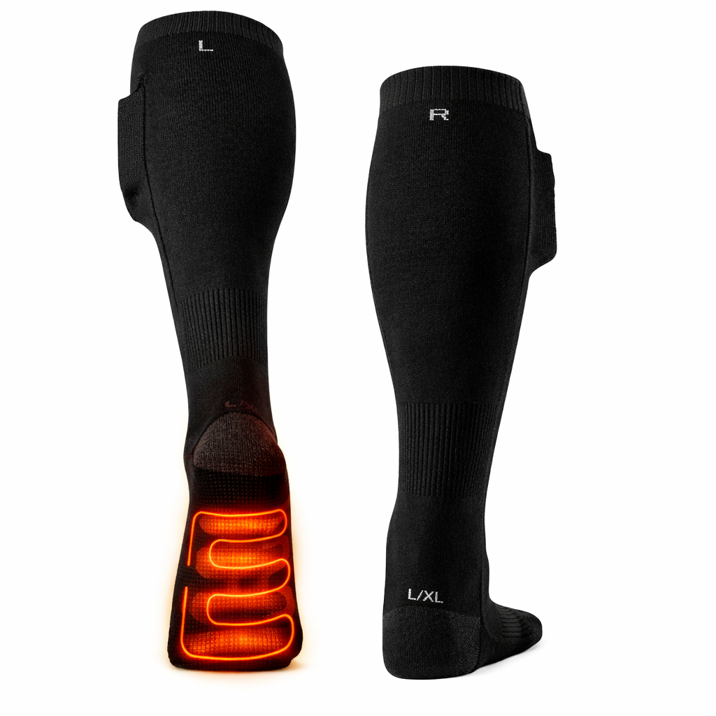 Endurhlaðanlegir hitaðir sokkar