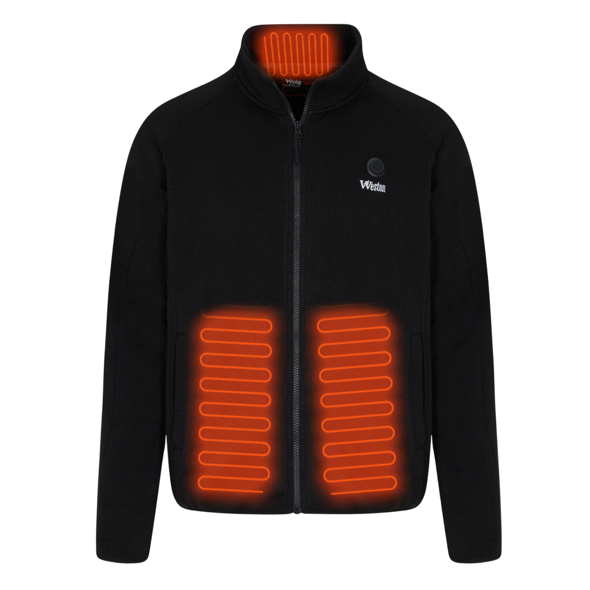 Hituð flísjakki fyrir konur