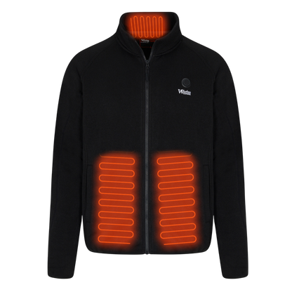 Hituð flísjakki fyrir konur