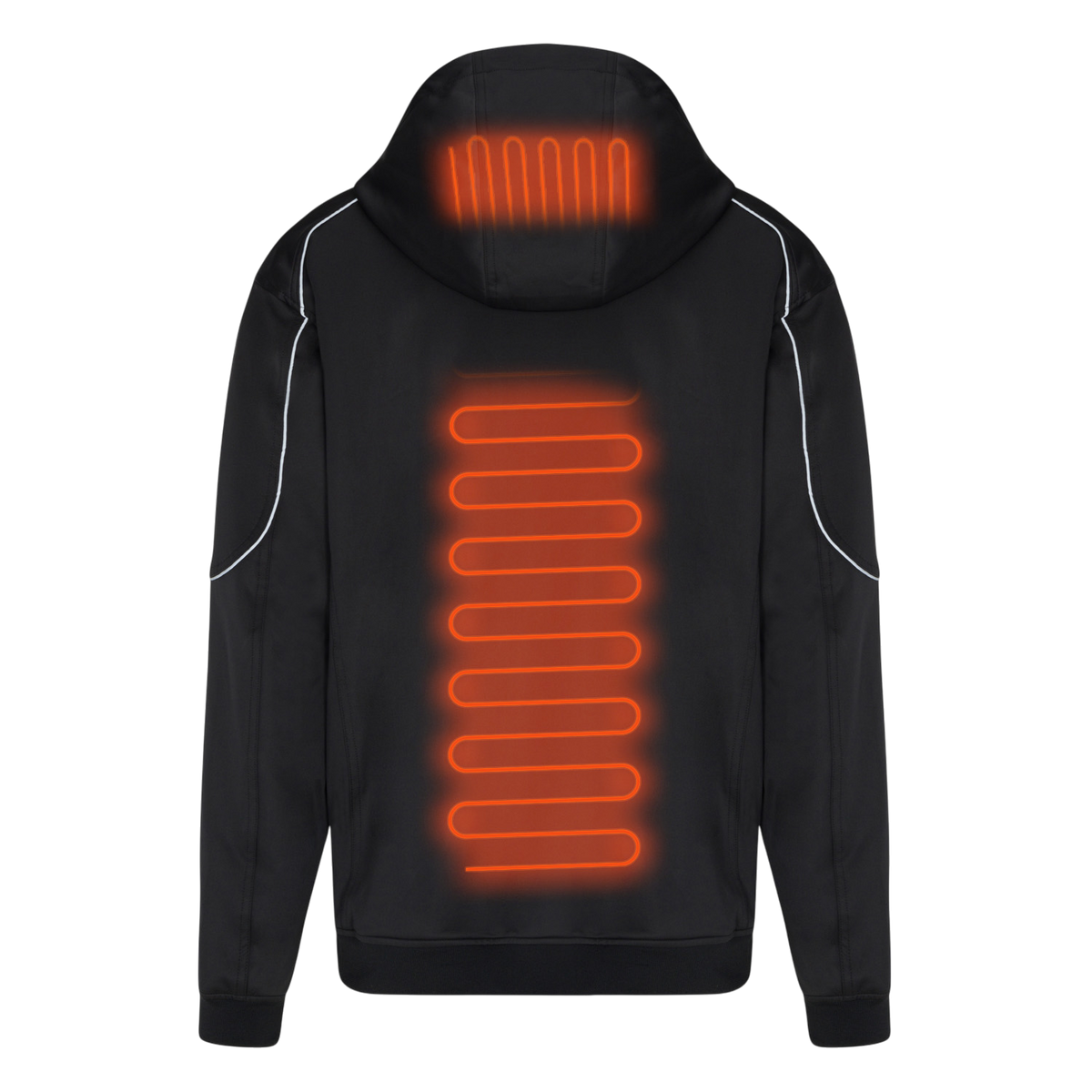 Hitaður softshell íþróttajakki fyrir karla