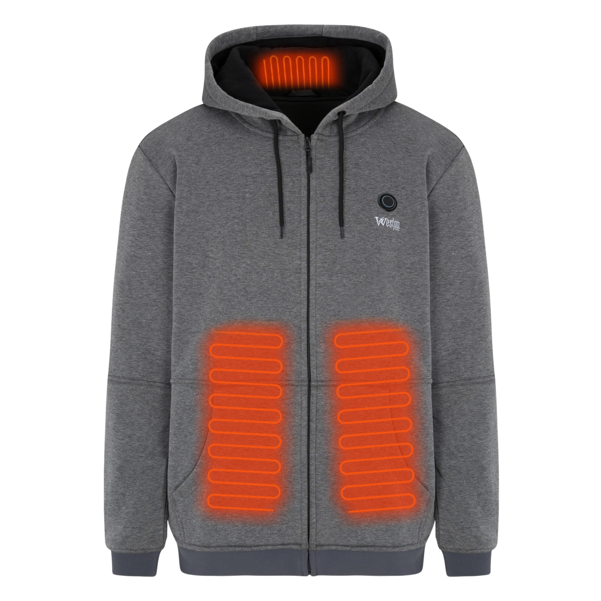 Karlahúddajakki með rennilás