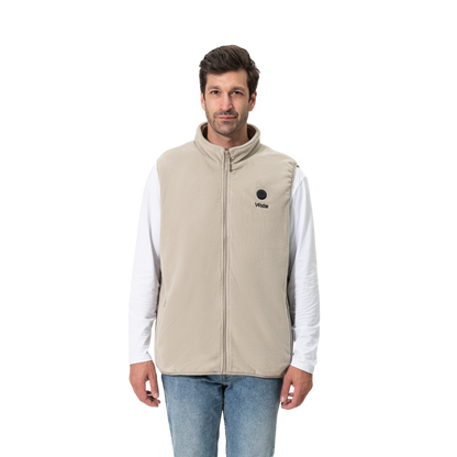 Hitað flísvesti fyrir karla