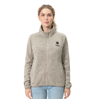 Hituð flísjakki fyrir konur